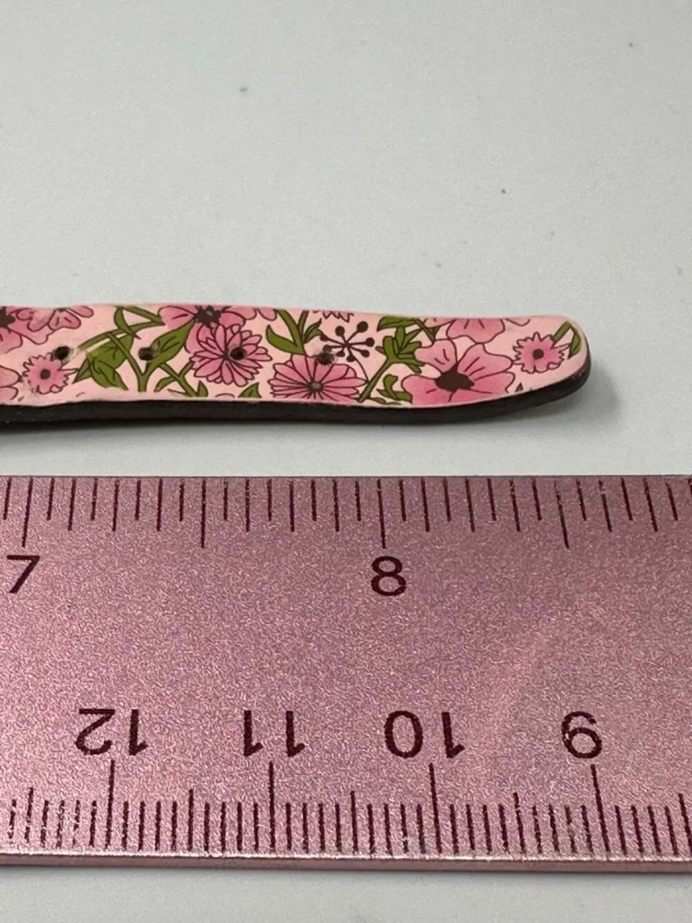 3/$30 Women Watch Silver Pink Mother of Pearl Dial Floral Leather Band Works